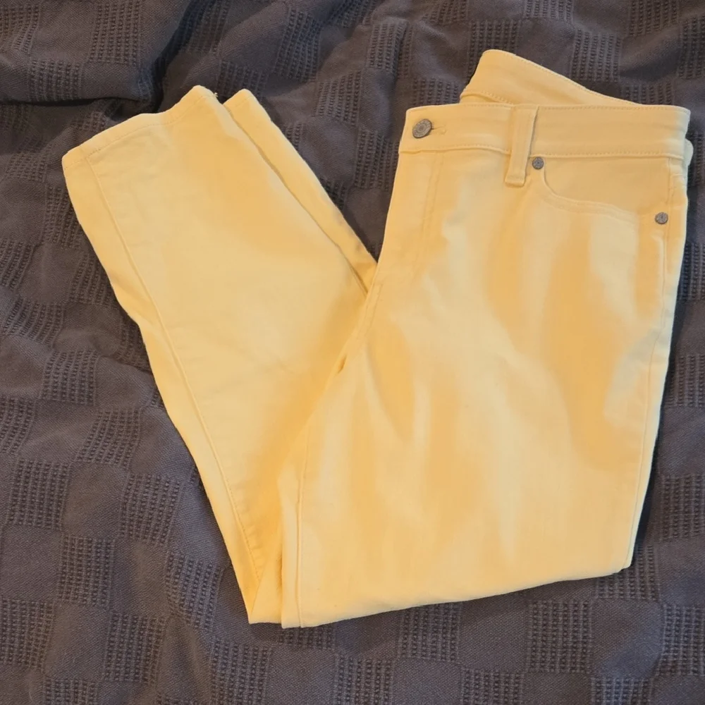 Talbots Yellow Women's Skinny Jeans - Picture 1 of 9